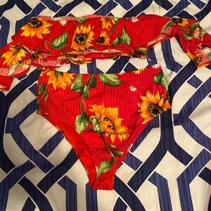 Sunflower high waist bikini